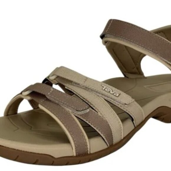 Teva Tirra Taupe Strappy Womens Sandals Size 8.5M - Picture 2 of 3